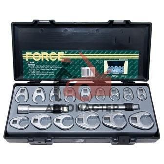 Набор разрезных ключей-насадок FORCE 17пр 10-26мм