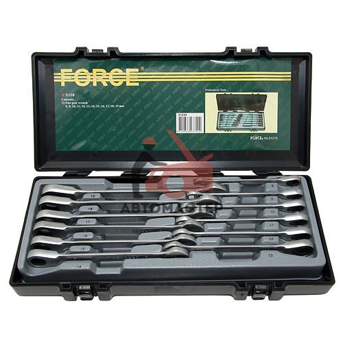 Набор ключей трещоточных FORCE 12пр 8-19мм