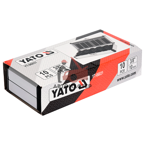 Набор головок-экстракторов 3/8 YATO (9-17, 19мм) 10пр