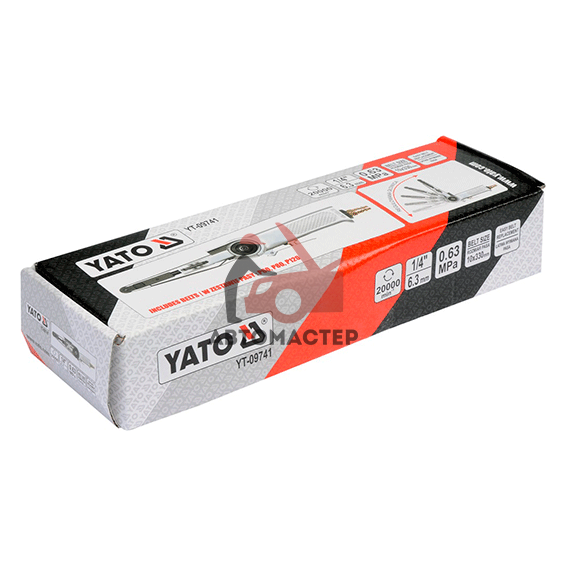 Пневмо шлифмашина ленточная YATO 10х330мм