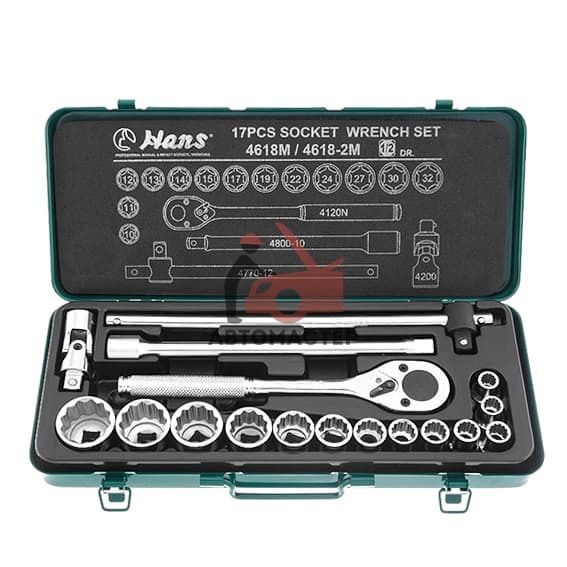 Набор инстр. 1/2 HANS 18пр. 12гр.(10-32мм)