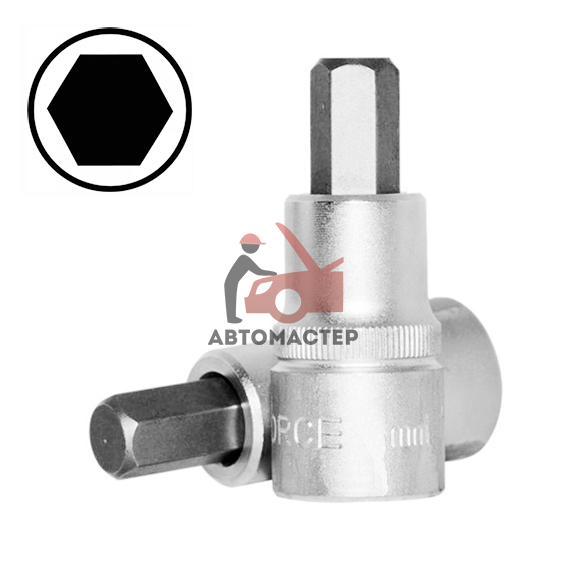 Вставка-пресс 1/2 6гр FORCE дюймовая, 1/2 L55мм