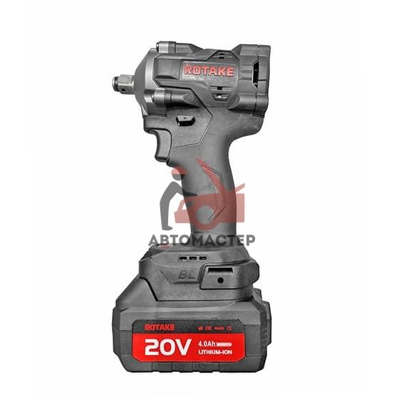 Гайковерт аккумуляторный 1/2 ROTAKE, 20 V, 4Ah, 620 Nm.
