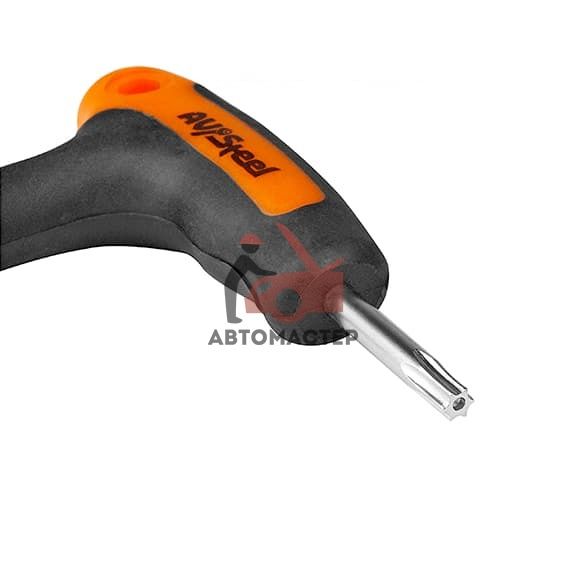 Ключ torx (6 лучей) Г-обр. AV-STEEL ТTН50 с пластиковой ручкой