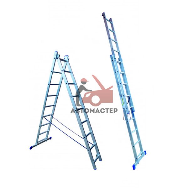 Лестница алюминиевая выдвижная 400*683 см.