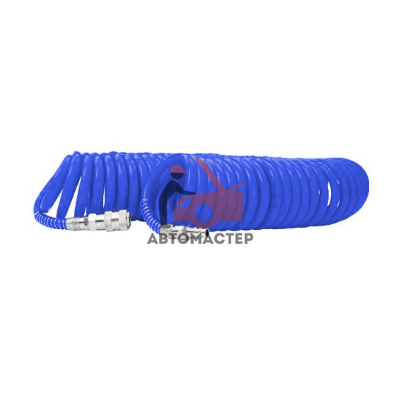 Шланг спиральный КОЛИР синий 10м PU 10*14мм