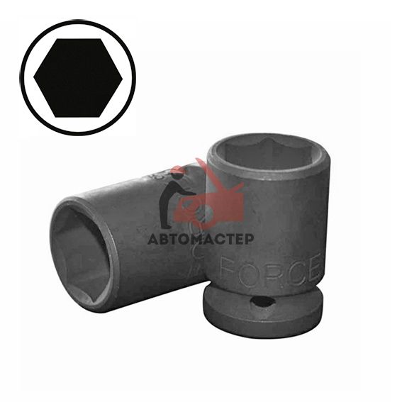 Ударная головка 1/2 FORCE 6гр 19мм L38мм