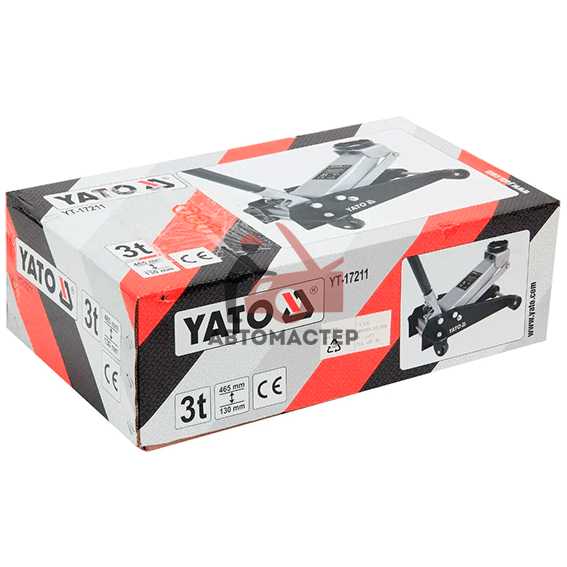 Домкрат подкатной 3 т. YATO 89-359 мм подкатной