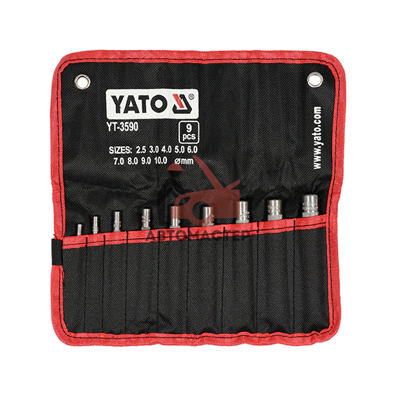 Набор просечек для кожи 9пр YATO