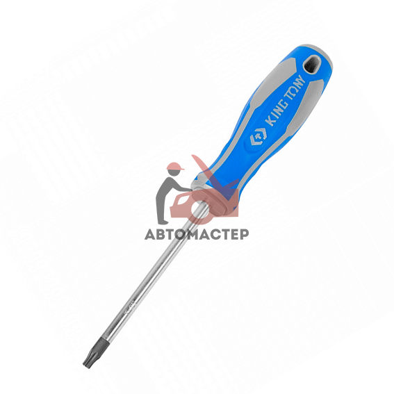 Отвертка torx (6 лучей) с отверстием KINGTONY T27 100мм