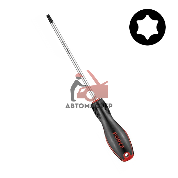 Отвертка torx (6 лучей) FORCE длинная T10 L300мм