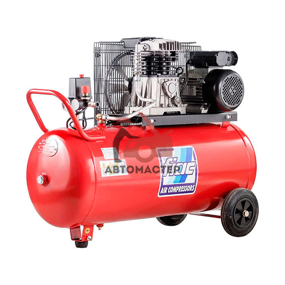 Компрессор FIAC ременной 100 л. 220V 360 л/мин 2,2 кВт 10 bar 2х цил.