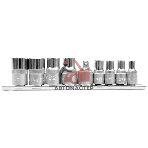 Набор головок "Е" 1/4*3/8 YATO Е5-Е16 9пр