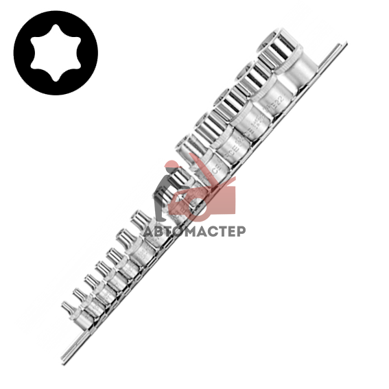Набор головок "Е" 1/4*3/8*1/2 FORCE 14пр Е4-Е24