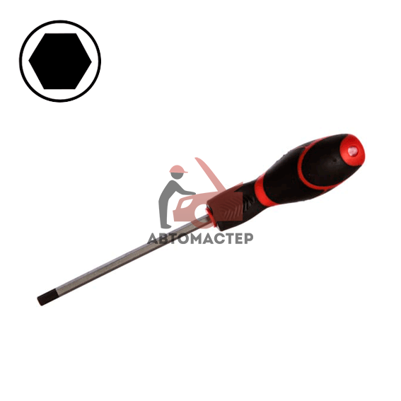 Отвертка шестигранник FORCE 6мм L 100мм