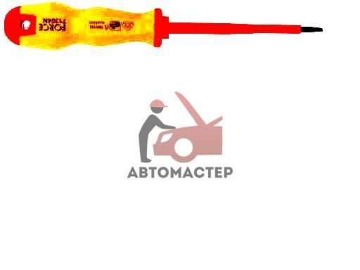 Отвертка FORCE (-) 3*100мм L 185мм диэлектрическая