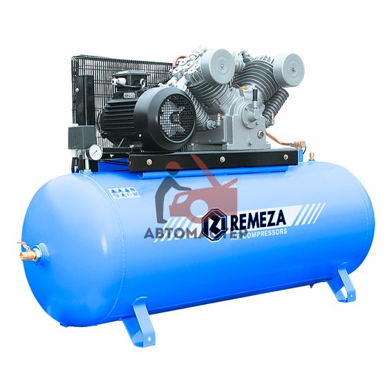 Компрессор REMEZA ременной 500 л. 380V 1000 л/мин 7,5 кВт 16 bar 4х цил.