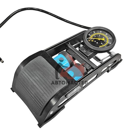 Насос ножной с манометром AMR (JDX-4310S) (два цилиндра)