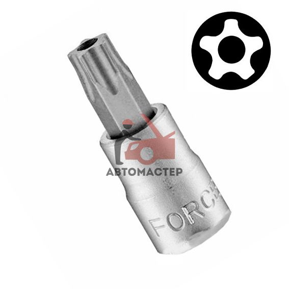 Вставка-пресс 1/4 torx (5 лучей) с отв. L32мм ТS20 FORCE