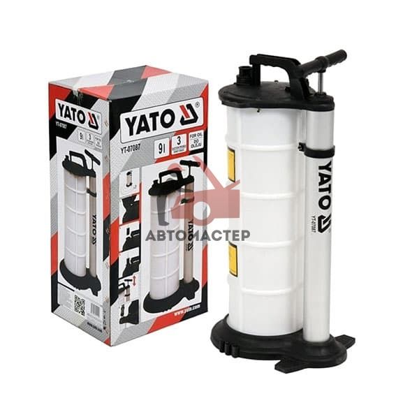 Установка для выкачки масла YATO 9л. (ручной насос)