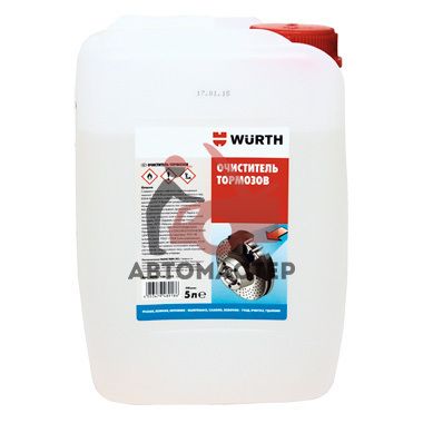 Жидкость для очистки тормозов 20 л. WURTH