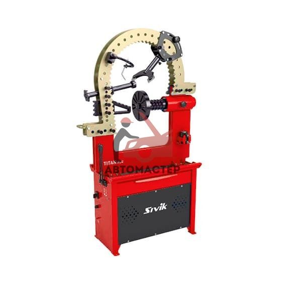 Стенд дископравный СИВИК ТИТАН ALU Компакт, диа.10-24", макс.ширина 12", 380 В, 0,75 кВт (Красный)