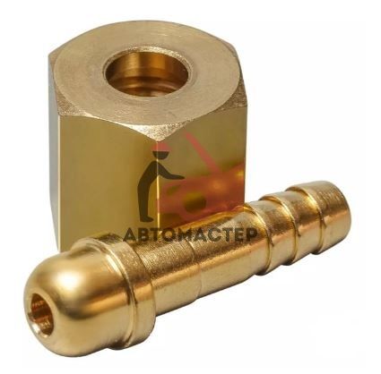 Штуцер с накидной гайкой M12x1 (под газ, для TIG-сварки)