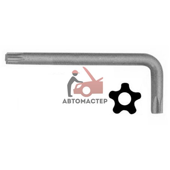 Ключ torx (5 лучей) Г-обр. FORCE ТS27