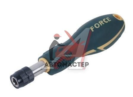 Отвертка 1/4 торцевая с держателем бит FORCE L150мм (под вставки)