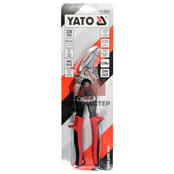 Ножницы по металлу YATO левый рез L235мм