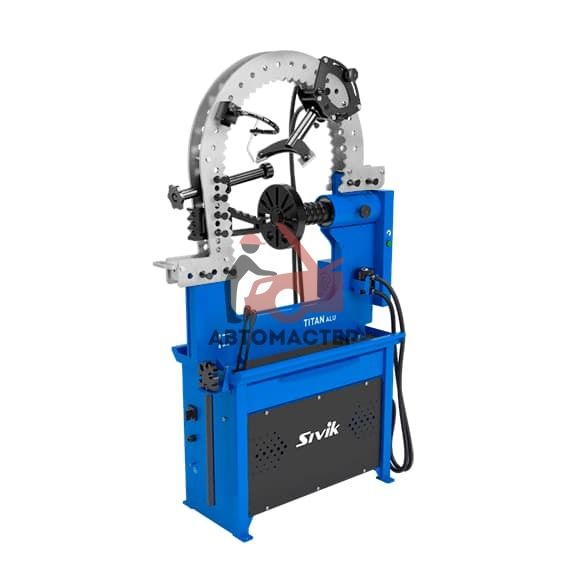 Стенд дископравный СИВИК ТИТАН ALU Компакт с электроприводом, диа.10-24", 380 В,(синий)