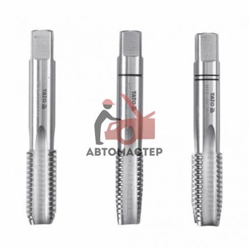 Метчик YATO M 5*0,8 3шт (1, 2, 3) сталь HSS-M2-TIN (6524)