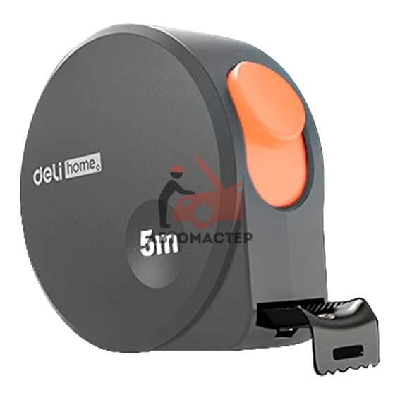 Рулетка DELI home series gray 5 м.