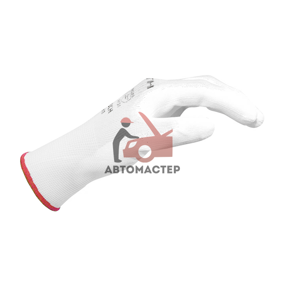 Перчатки рабочие белые (с красной окантовкой) WURTH WHITE Touch  размер 7
