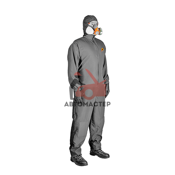 Малярный многоразовый комбинезон с наколенниками JETA SAFETY Paint-Expert серый, размер M