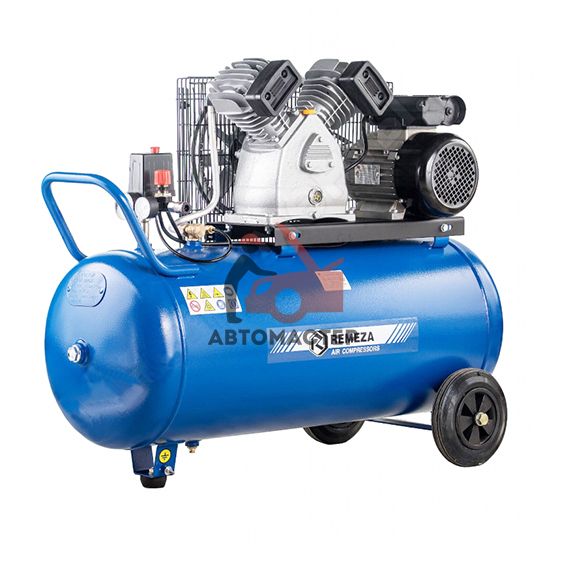 Компрессор REMEZA ременной 100 л. 220V 420 л/мин 2,2 кВт 10 bar 2х цил.