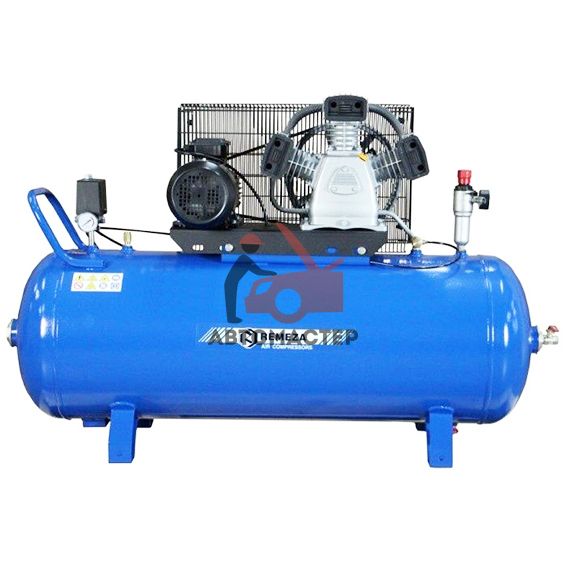 Компрессор REMEZA ременной 200 л. 380V 580 л/мин 3 кВт 10 bar 3х цил.