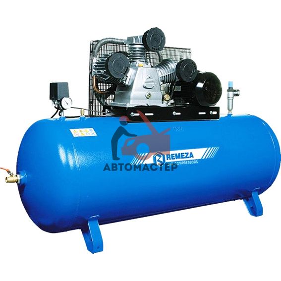 Компрессор REMEZA ременной 500 л. 380V 950 л/мин 5,5 кВт 10 bar 3х цил.
