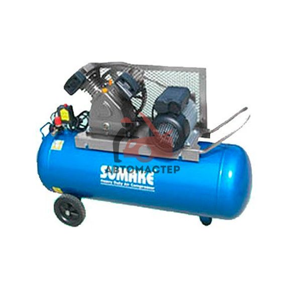 Компрессор Sumake ременной 2 ц. (380v) ресивер 100л выход 336 л/мин. 10 атм.