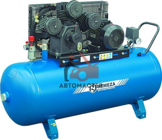 Компрессор REMEZA ременной 500 л. 380V 800 л/мин 7,5 кВт 16 bar 3х цил.