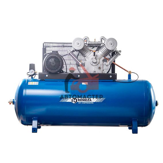 Компрессор REMEZA ременной 500 л. 380V 1400 л/мин 7,5 кВт 10 bar 4х цил.