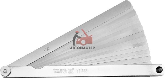 Щупы измерительные YATO 200мм 0,05-,05 мм