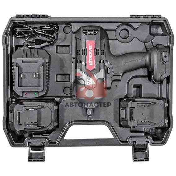 Гайковерт аккумуляторный 1/2 THORVIK, 21 V, 4Ah, 1700 Nm.
