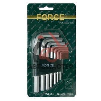 Набор шестигр. Г-обр. дюйм FORCE 7пр. 3/32 - 3/8