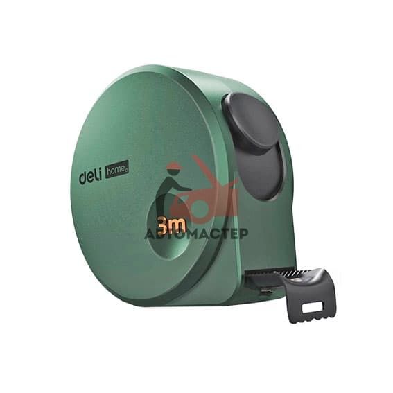 Рулетка DELI home series green 3 м.