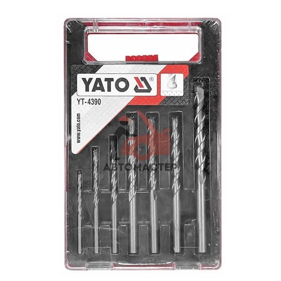 Набор сверл по бетону YATO 7пр D 4-12мм