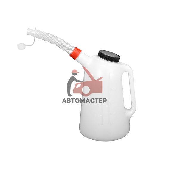 Канистра мерительная пластиковая с крышкой YATO 1л. (с гибким носиком).