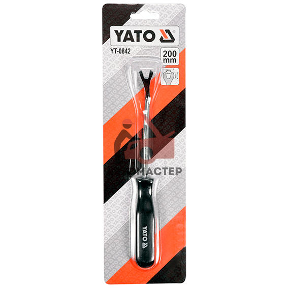 Съемник клипс обшивки YATO 8*10*14мм L 200мм (ласточкин хвост)