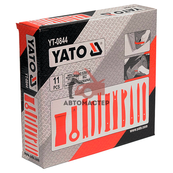Набор для демонтажа обшивки YATO 11пр. (дверных панелей) 5пр