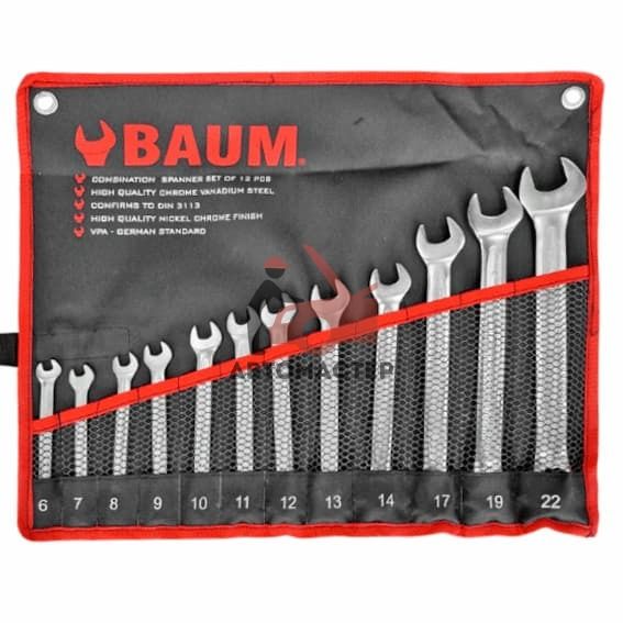 Набор ключей комб. BAUM 12пр. 6-22 мм